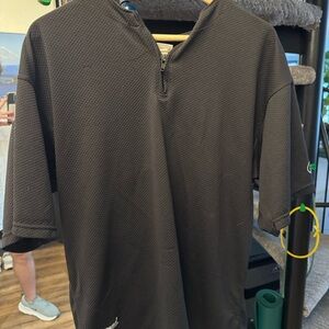 Diamond Black Half-Zip Shirt